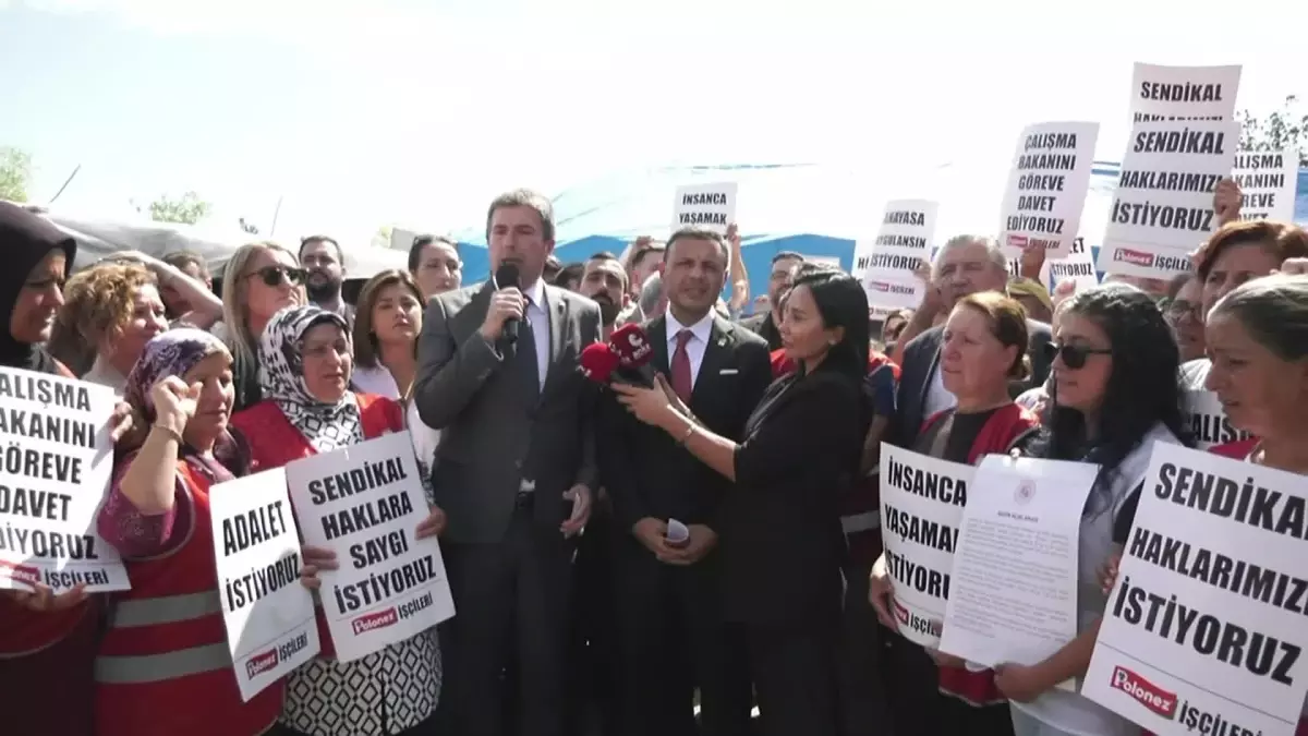 CHP Polonez İşçilerine Destek Ziyareti