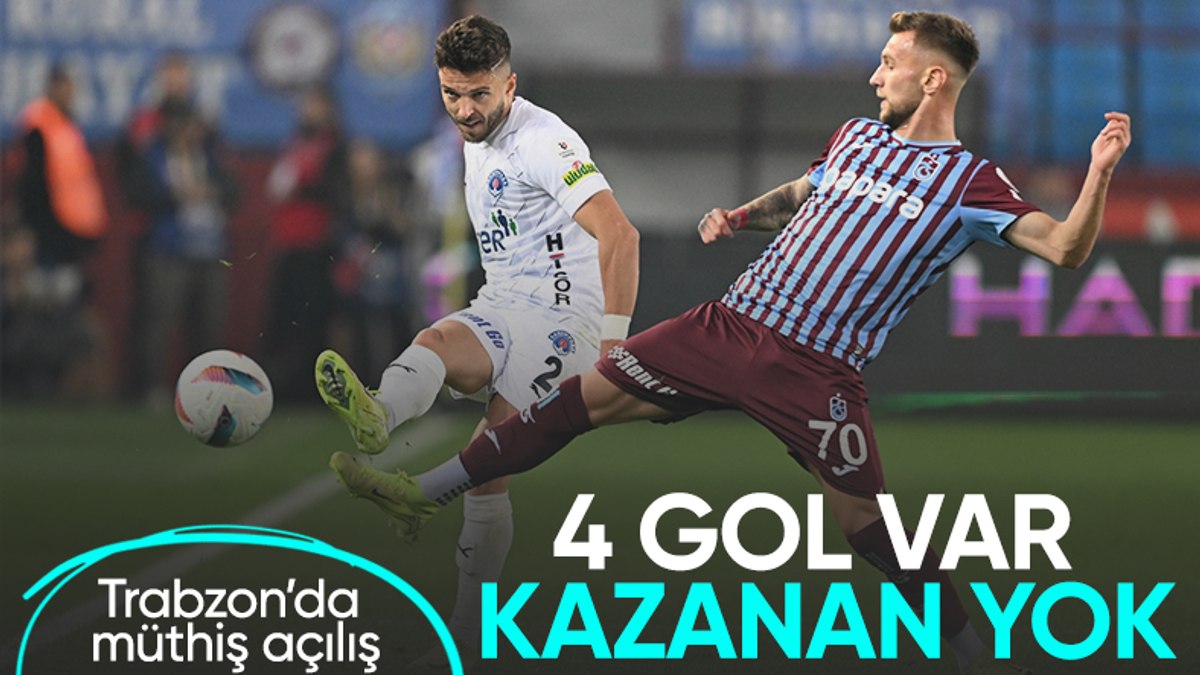 Trabzonspor, Kasımpaşa’yla berabere kaldı