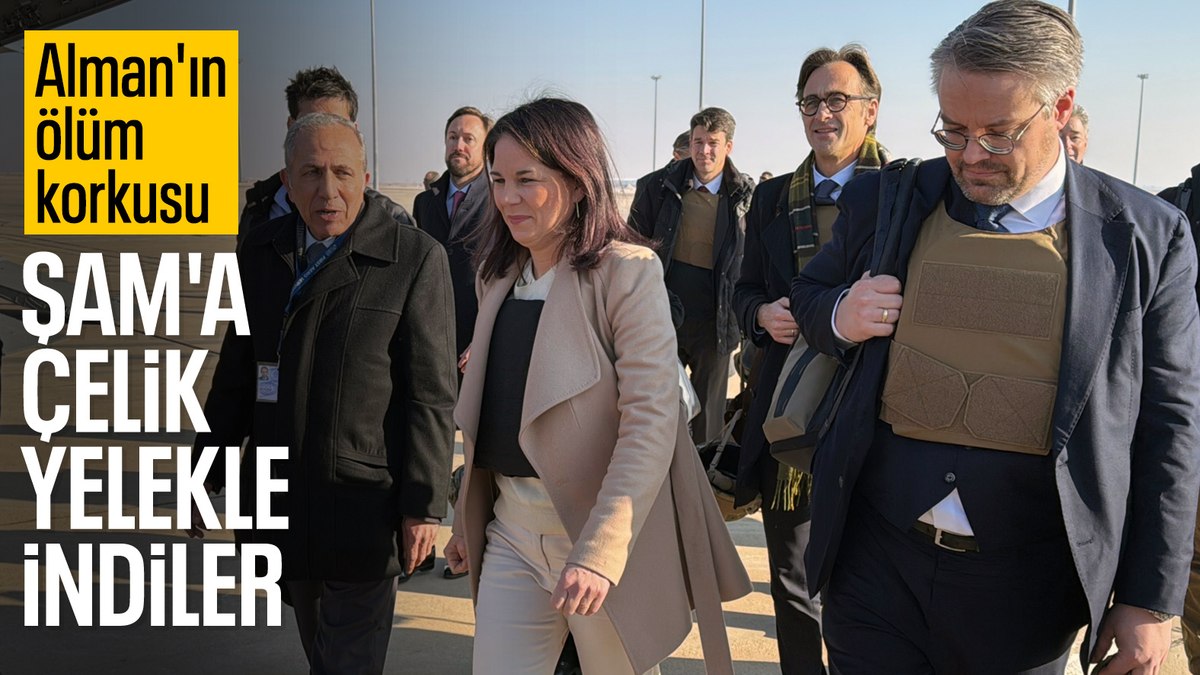 Almanya Dışişleri Bakanı Baerbock, Şam’a çelik yelekle geldi