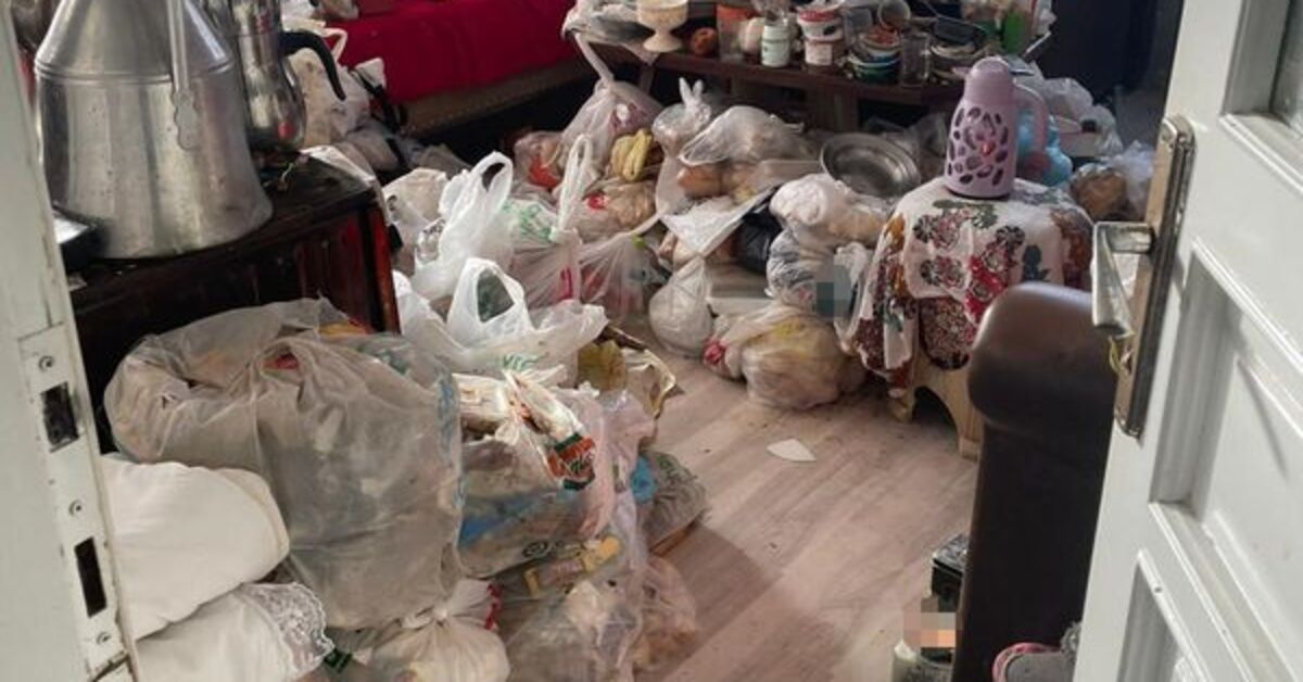 Tekirdağ’da çöp apartman vakası! 7 ton çöp çıktı