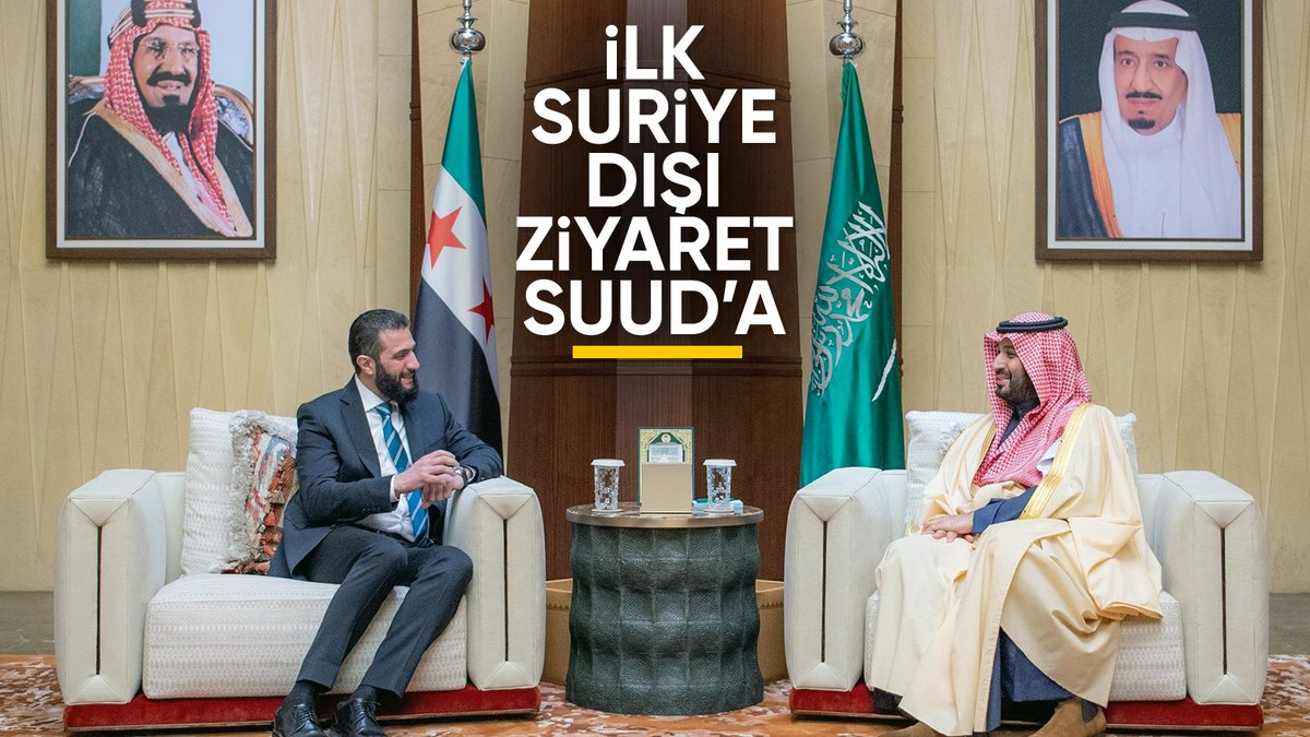 Suriye Devlet Başkanı Ahmed Şera’dan Suudi Arabistan’a ziyaret