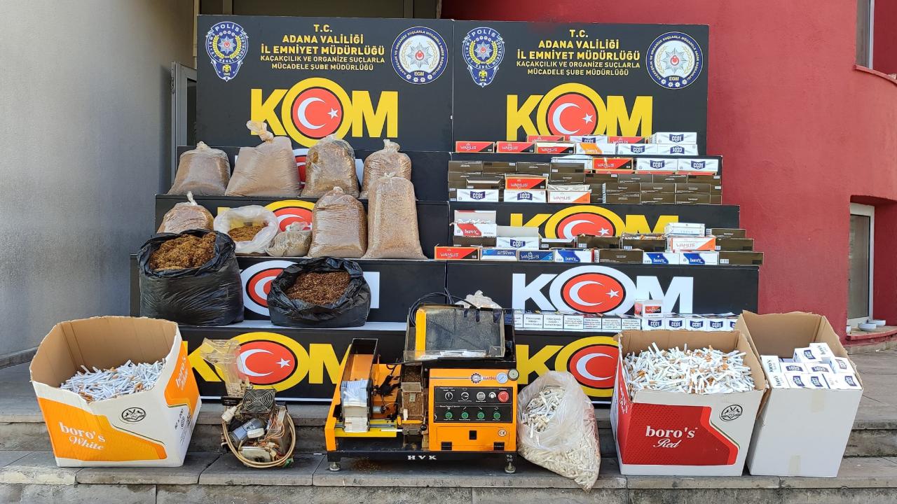 Adana’da kaçakçılık operasyonu