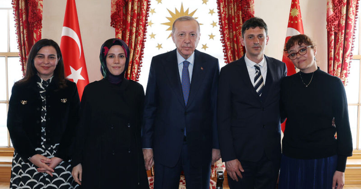 Cumhurbaşkanı Erdoğan, Minguzzi ailesini kabul etti